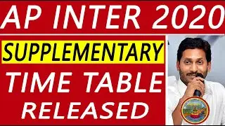 Ap Inter Supplementary Time Table Released Full Details/Sai Info Zone/.