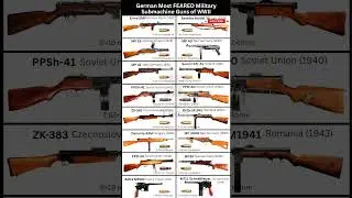 German Most FEARED Military Submachine Guns of WWII #shorts