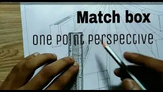 Learn how to draw match box one point perspective drawing #matchbox #@theuniqueinteriordesign