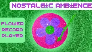Funky Flower Rock Record Album - Nostalgic Ambience