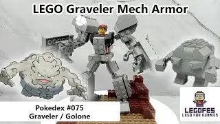 LEGO POKEMON MECH - Pokedex 075 Graveler (Tutorial Build & Armor Robot Mode)