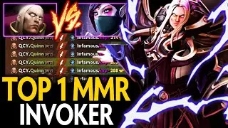 WHEN TOP 1 MEETS TOP 100 MID | EPIC QUINN INVOKER vs TEMPLAR ASSASSIN MID | Dota 2 Invoker