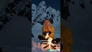 Solo Camping in the Snowy Mountains#SnowPeak#CampingLife#SoloCamping#WinterCamping#MountainAdventure
