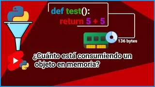 ¿Cómo saber consumo de memoria de un objeto? | Python #Shorts