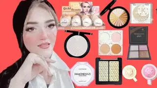 تجربتي مع كل انواع الهايلايتر highlighter اللي جربتها ✨✨⁉️