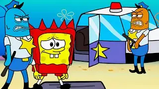 SpongeBob Police Sad Music Animation (TheFatRat - The Calling)