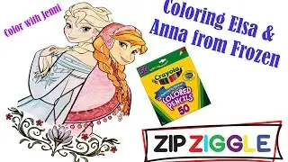 Coloring Pages for Elsa and Anna!