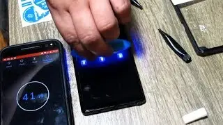 Note 9 - tempered glass screen protector with UV light installation - Mowei