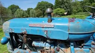 Old Dutch Tractor from the 60s. Fordson Super Major. Collection of Interesting Cars, Also Oldtimers