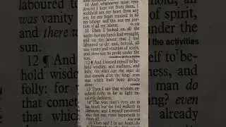 Ecclesiastes 2:10-11