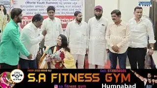 Congress Leader Janab Syed Taher Ali Garland To International Youth Summit Participant Shifa Jamadar