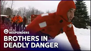 High Stakes Ice Rescue Of Two Boys Trapped On A Frozen Pond | Real Responders