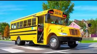 Wheels on the Bus &ndash; Fun Kids Song.@happy kidsworld-b4u
