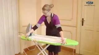 strijken van een keukenhanddoek
