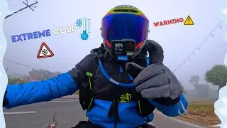 Is Delhi to Chopta Ride Really Safe in Extreme Cold and Fog? 😨❄️ Pt-1