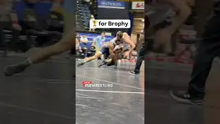 Patrick Brophy of the Citadel ices his semifinal bout at the Southern Scuffle! #NCAAWrestling