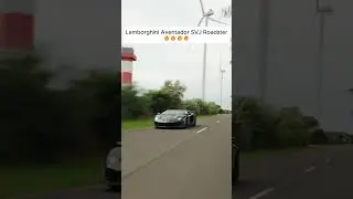 No music needed. Pure V12 sound menaces out of this Lamborghini Aventador SVJ Roadster