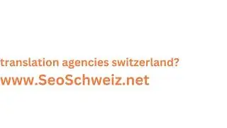 www.SeoSchweiz.net translation agencies switzerland?