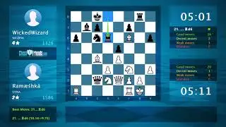 Chess Game Analysis: Ram&aelig;śhk&aacute; - WickedWizard : 1-0 (By ChessFriends.com)