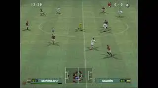 Milán AC-Inter de Milán en Pes 2014 de PS2 con el emulador PCSX2 (Dificultad estrella).