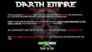 Darth Empire: Recruitment Challenge #DEChallenge