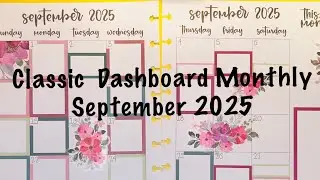PLAN WITH ME | Classic Dashboard Monthly | SEPTEMBER 2025