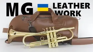 MG Leather Work trumpet gig bag works well with CarolBrass Euro bell trumpet!
