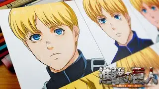 Drawing Armin arlert in different anime styles | Attack on titan / 進撃の巨人