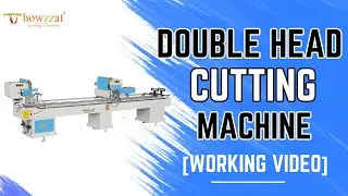 Double Head Cutting Machine [Working Video] UPVC Window & Door Making  Machine #upvc  #upvcmachine