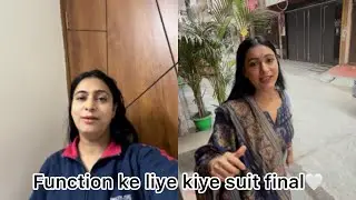 Function ke liye kiye suit final🤍