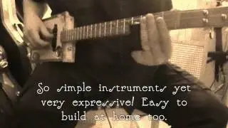 3-string Cigar Box Guitar - Delta blues slide.