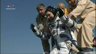Tres astronautas regresan a la Tierra tras 6 meses de misión espacial | AFP