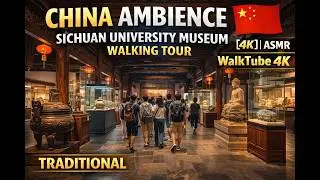China Ambience China Sichuan Museum  🇨🇳【4K】| ASMR | WalkTube 4K