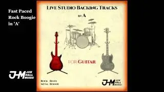 Fast Paced Rock Boogie in 'A' - Guitar Backing Track
