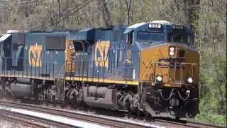 CSX Mixed Freight Train in Relay With EMD