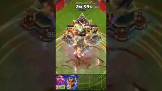 Spiky Ball + EQ Boots Vs Th16 Supercharged defences | #shorts #coc #shortsfeed