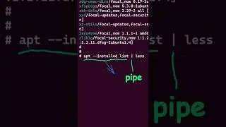 How to easily use the Linux pipe command with a simple example #shorts