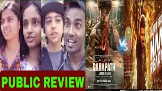 Leo vs Ganapath Movie  Thalapathy Vijay vs Tiger shroff Public Review Leo vs Ganapath Public Talk