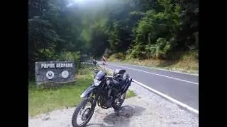 MOTO ROUTE CROATIA-- route DARUVAR-JANKOVAC dirt road through nature of Geo park Papuk Croatia