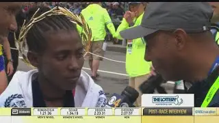Worknesh Degefa Reacts To Winning Boston Marathon By Wide Margin