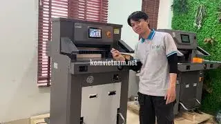 Máy cắt giấy thuỷ lực khổ 49cm họng 8cm - H498T | Kom Việt Nam