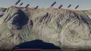 Langdale Pikes (Southern Lake District) - 3D fly-through