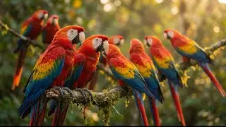 Where Jaguars Walk Beside Rainbows of Birds &ndash; The Amazon River in Real (4K)