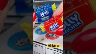 Make Mini Jolly Rancher Shake! ❤️💙 #miniverse #makeitmini #miniature #satisfying #shorts