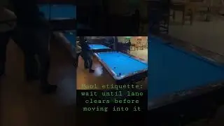 Pool etiquette very important 😣 to avoid injury try not to occupy same space as neighboring player