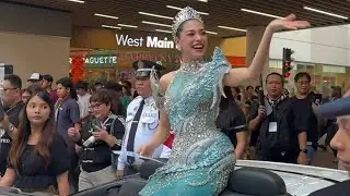 Miss Cosmo 2025 Runner Up Chelsea Fernandez homecoming parade at the Moa Pasay