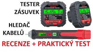 Detektor kabelů a tester zásuvek GVDA