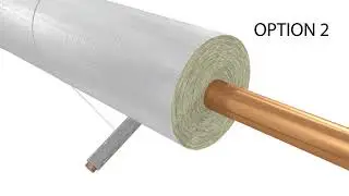 Thermal insulation of pipes with PAROC Hvac Section AluCoat T