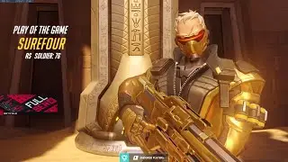 POTG! SUREFOUR INSANE SOLDIER 76 GAMEPLAY OVERWATCH SEASON 29 TOP 500