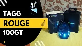 TAGG Rogue 100GT |Wireless Gaming Earbuds | with 50ms Low Latency for Better Gaming | 20Hrs Playtime